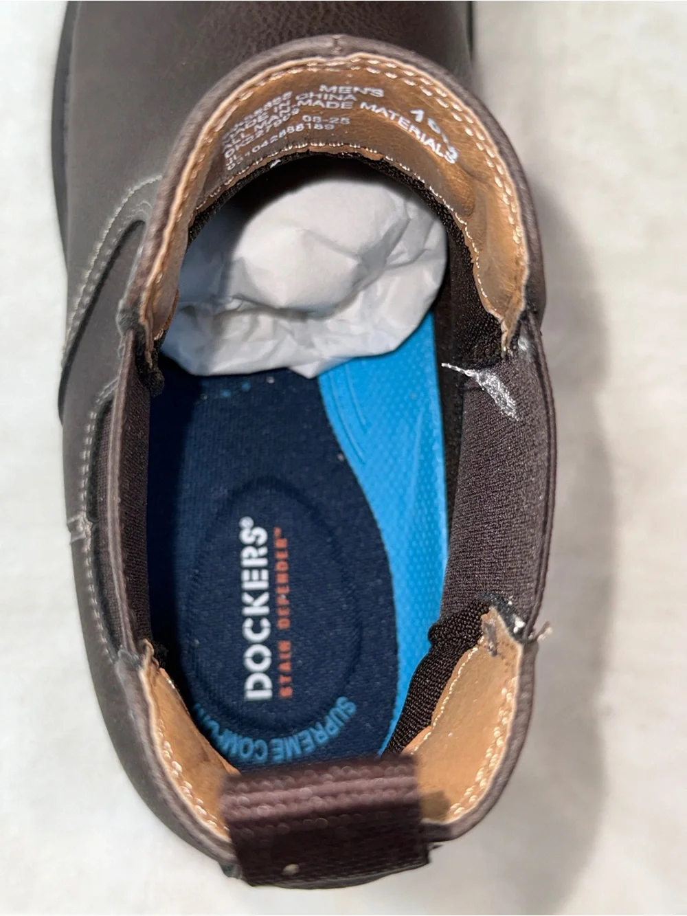 Dockers 10 Men's Dark Brown Chelsea Dress Casual Work Boots